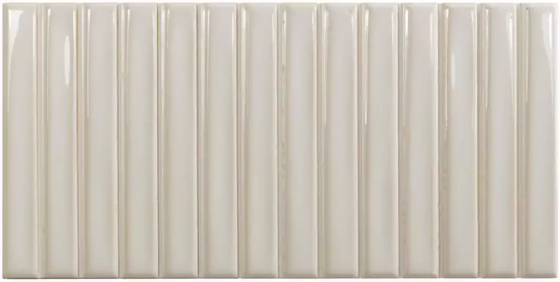 128697 Плитка Sweet Bars Deep White 12,5x25